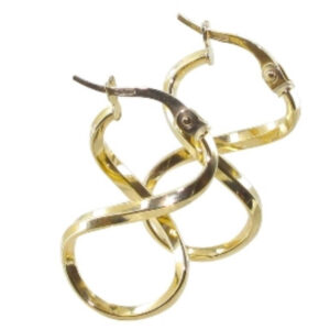 Créoles or jaune en huit