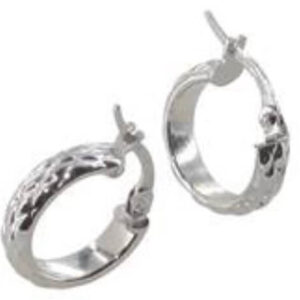 Créole or blanc 18 carats ananas