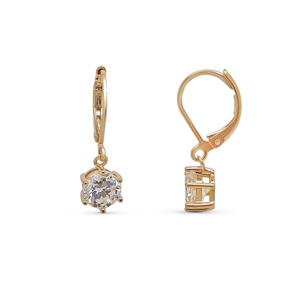 boucles d'oreilles dormeuse plaqué or