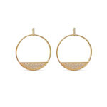 Créole plaqué or strass