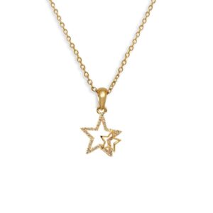 Pendentif plaqué or étoile