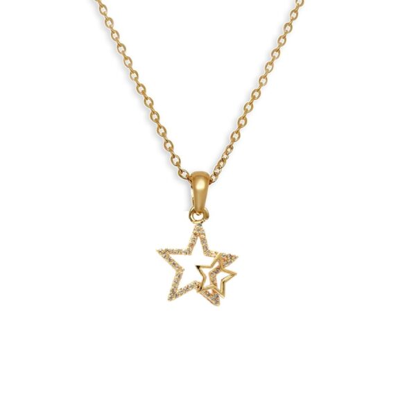 Pendentif plaqué or étoile
