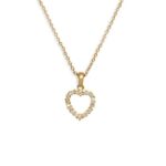 Pendentif plaqué or cœur