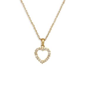 Pendentif plaqué or cœur