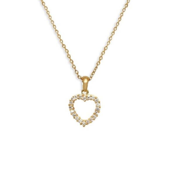 Pendentif plaqué or cœur