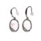 BOUCLES D’OREILLES QUARTZ ROSE capucine    – argent 925