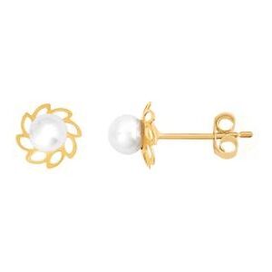 Boucles d'oreilles perle de culture Or