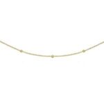 collier or 18 carats petites boules
