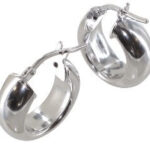 Créole argent demi jonc