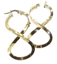 Boucles D'oreilles Diane en huit fil triangle