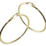 Créole or jaune 18 carats lisse ronde