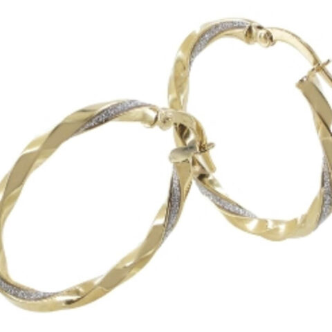 Boucles d'oreilles creoles or jaune