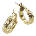 Créole or jaune 18 carats ananas