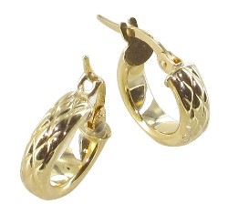 Créole or jaune 18 carats ananas