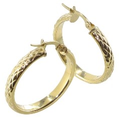 Créole or jaune 18 carats ananas