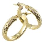 Créole or jaune 18 carats ananas