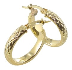 Créole or jaune 18 carats ananas