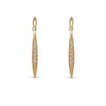 Boucles d'oreilles  plaqué or Brillante