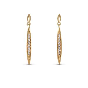 Boucles d'oreilles  plaqué or Brillante