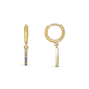 Dormeuses pendantes plaqué or