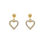 Boucles d'oreilles  plaqué or oxydes de zirconiums