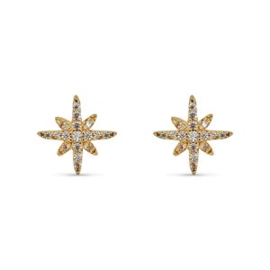 Boucles d'oreilles  plaqué or étoile