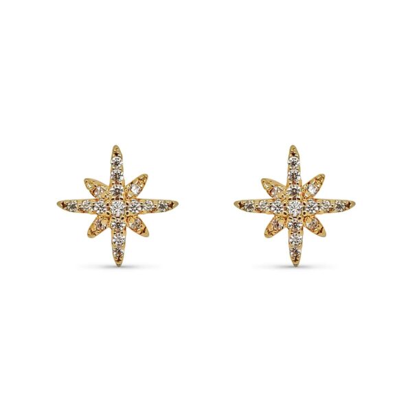 Boucles d'oreilles plaqué or étoile
