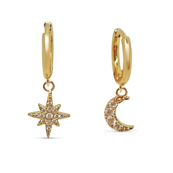 Boucles d'oreilles plaqué or vénus