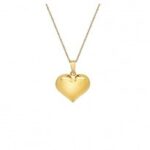Collier plaqué or cœur