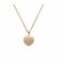 Collier plaqué or petit cœur