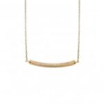 Collier plaqué or lune