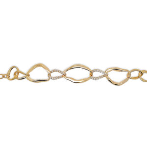 bracelet gourmette plaqué or18k