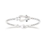 Bracelet jonc argent étriers