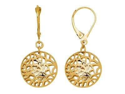 Boucles d'oreilles en or arbre de vie