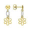 Boucles d'oreilles Or blanc et jaune