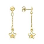Boucles d'oreilles Or étoiles ajourées
