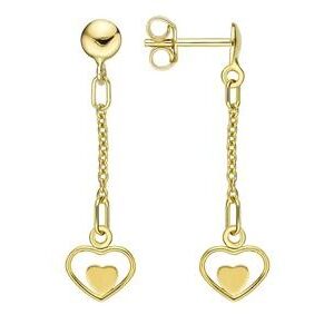 Boucles d'oreilles Or cœurs ajourés