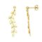 Boucles d'oreilles or feuilles
