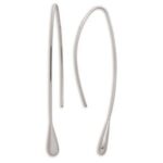 Pendante or blanc goutte