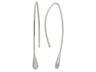 Pendante or blanc goutte