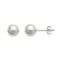 Boucles d'oreilles or blanc boules