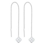 Pendantes en or blanc