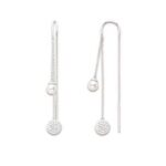 Pendantes argent perles