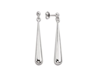 Boucles d'oreilles argent goutte