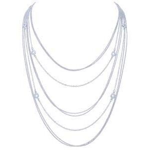 Collier multirangs argent 925