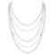 Collier multirangs argent 925