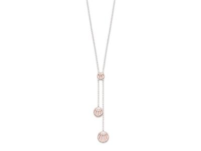 Collier sautoir Y argent rhodié