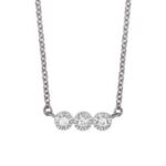 Collier or blanc diamant