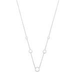 Chaine or blanc cercles