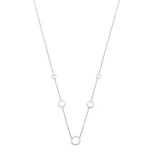 Chaine or blanc cercles